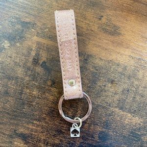 Kate Spade Pink Sparkly Glitter Keyring